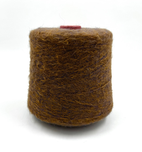 Пряжа Soft 9, Lane Figli Di Ugo Pucci, кидмохер, цвет коричневый с синим